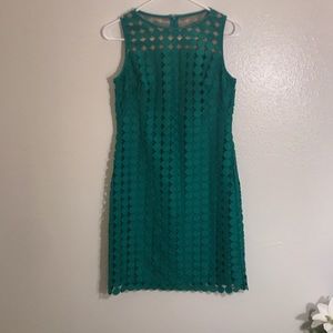 Green Polka Dot Cocktail Dress